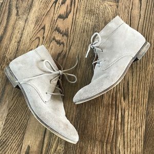 Franco Sarto Brown Suede Booties